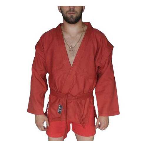 Куртка для единоборств Atemi AX5J красная, 24 RU, 110-115 см в Спортмастер