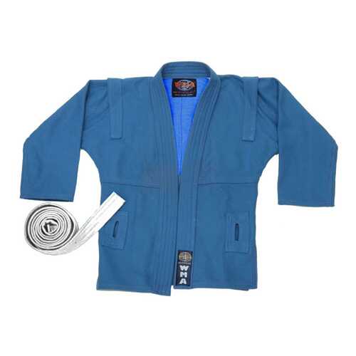 Куртка для самбо WMA WSJ-43 синяя, размер 4/170 в Спортмастер
