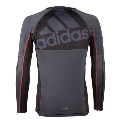 Рашгард Adidas Grappling Rashguard Long Sleeve черно-красная XL в Спортмастер