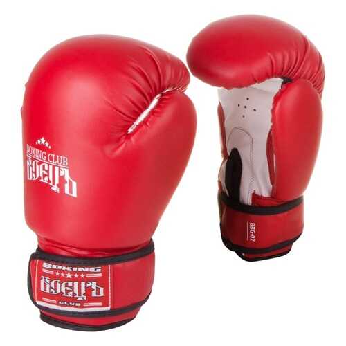 Боксерские перчатки БоецЪ BBG-02 красные 14 унций в Спортмастер