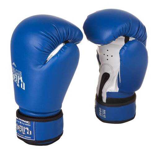 Боксерские перчатки БоецЪ BBG-02 синие 12 унций в Спортмастер