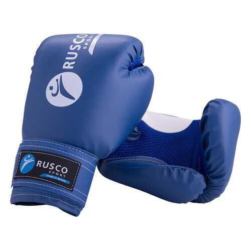 Боксерские перчатки детские Rusco Sport синие 6 унций в Спортмастер