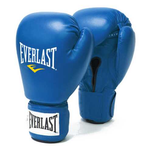 Боксерские перчатки Everlast Amateur Cometition PU синие 10 унций в Спортмастер