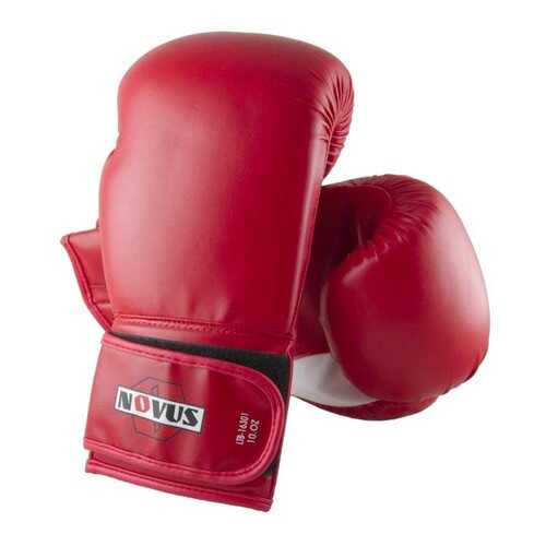 Боксерские перчатки Novus LTB-16301 красные 10 унций в Спортмастер