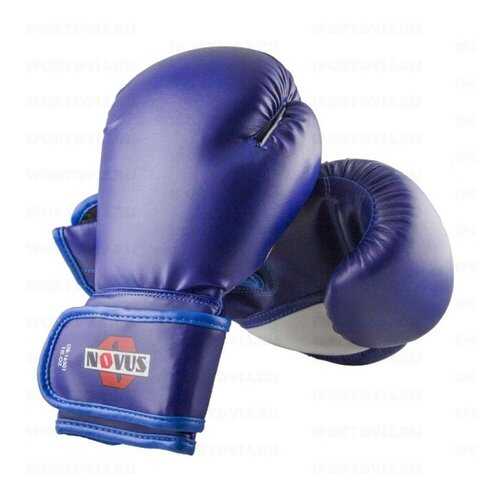 Боксерские перчатки Novus LTB-16301 синие 10 унций в Спортмастер