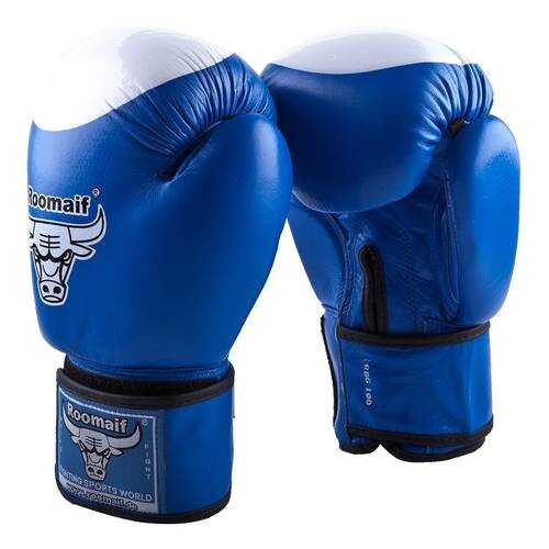 Боксерские перчатки Roomaif RBG-100 Lh синие 10 унций в Спортмастер