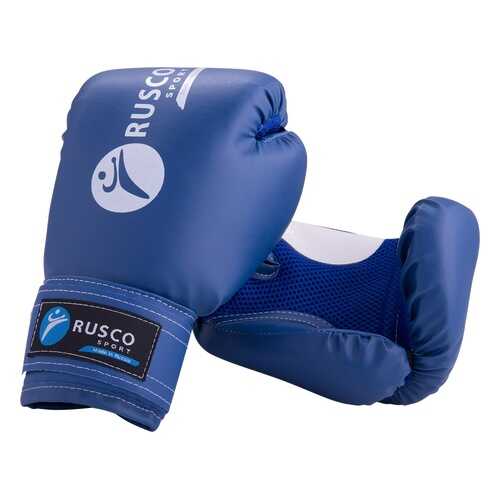 Боксерские перчатки Rusco Sport синие 10 унций в Спортмастер