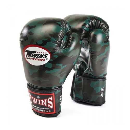 Боксерские перчатки Twins FBGVS3-ML FANCY BOXING GLOVES темно-зеленые в Спортмастер