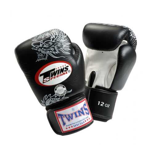 Боксерские перчатки Twins Special FBGVL3-6 FANCY BOXING GLOVES черно-серебряные в Спортмастер