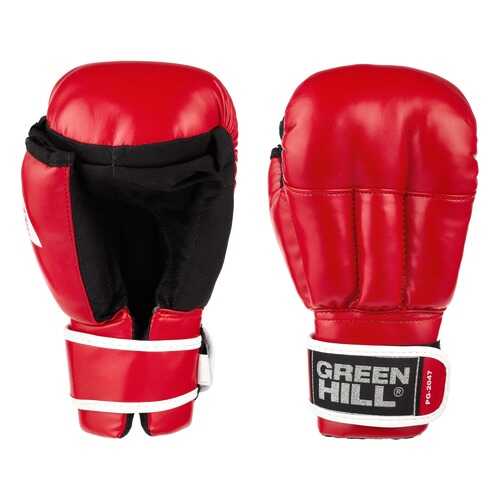 Перчатки для рукопашного боя Green Hill PG-2047, к/з, красный (S) в Спортмастер