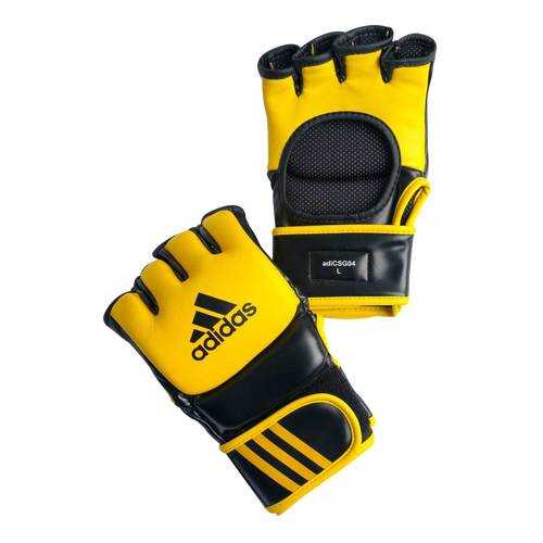 Перчатки для смешанных единоборств Adidas Ultimate Fight желто-черные M в Спортмастер