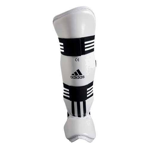 Защита голени и стопы Adidas для тхэквондо WTF Shin Instap Pad Protector белая M в Спортмастер