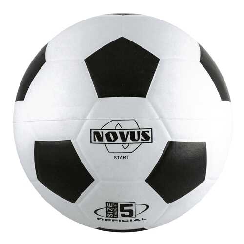 Футбольный мяч Novus Start №5 белый/черный в Спортмастер