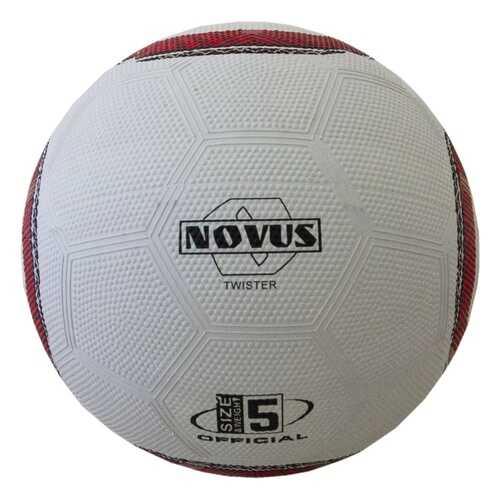 Футбольный мяч Novus Twister №5 белый/красный/черный в Спортмастер