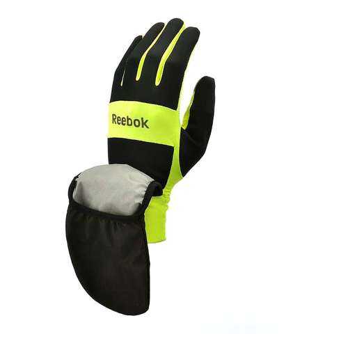 Всепогодные перчатки для бега Reebok RRGL-10132YL желтые S в Спортмастер