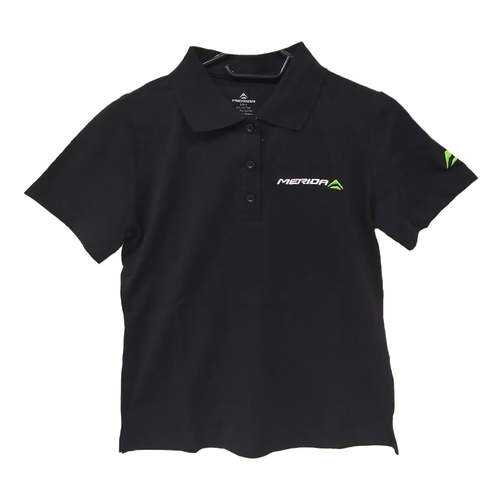 Футболка Merida Polo Shirt (Lady) black кор.рукав M (2287012656) в Спортмастер