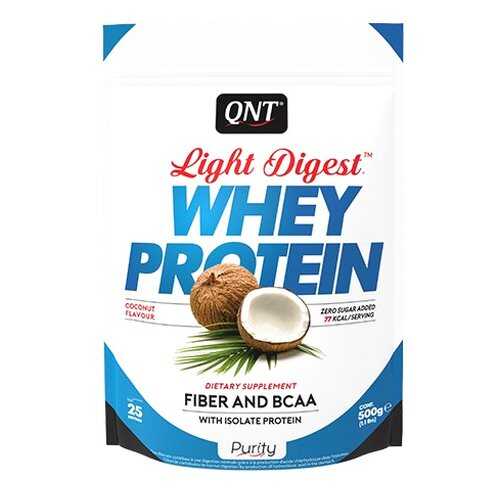 Протеин QNT Whey Protein Light Digest 500 г Coconut в Спортмастер