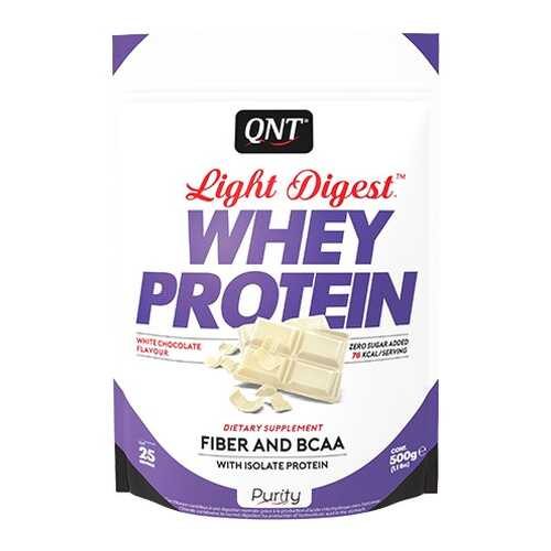 Протеин QNT Whey Protein Light Digest 500 г White Chocolate в Спортмастер