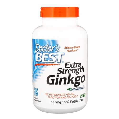 Добавка Doctor's Best Ginkgo Extra Strength (120 мг) 360 капсул в Спортмастер
