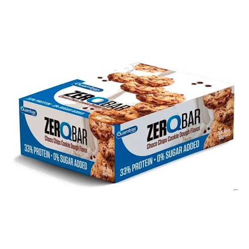 Quamtrax Nutrition Батончики Zero Q-Bar 60 г, 12 шт, вкус: печенье с шоколадом в Спортмастер