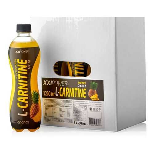Напиток с L-карнитином XXI Power L-Карнитин 500 мл, 6 шт., ананас в Спортмастер
