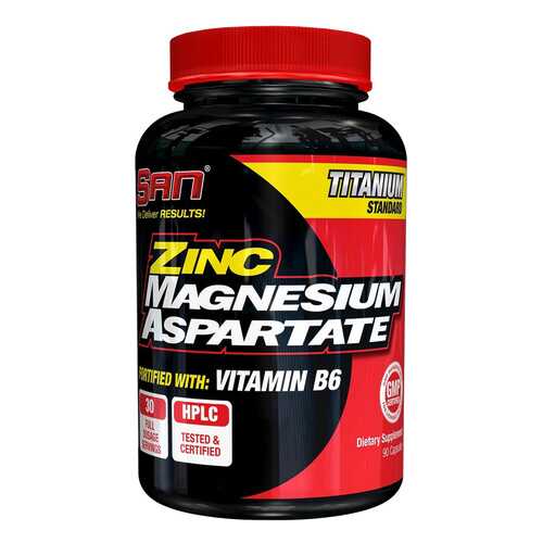 Витаминный комплекс SAN Zinc Magnesium Asparate 90 капсул в Спортмастер