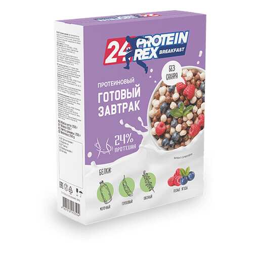 Готовый завтрак с высоким содержанием протеина ProteinRex BREAKFAST лесные ягоды в Спортмастер