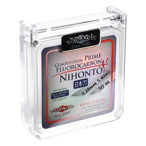Леска монофильная Mikado Nihonto Fluorocarbon Prime 0,28 мм, 30 м, 5,4 кг в Спортмастер