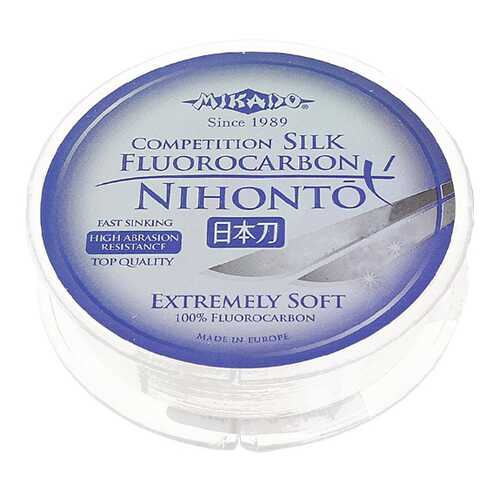 Леска монофильная Mikado Nihonto Fluorocarbon Silk 0,45 мм, 30 м, 12,1 кг в Спортмастер