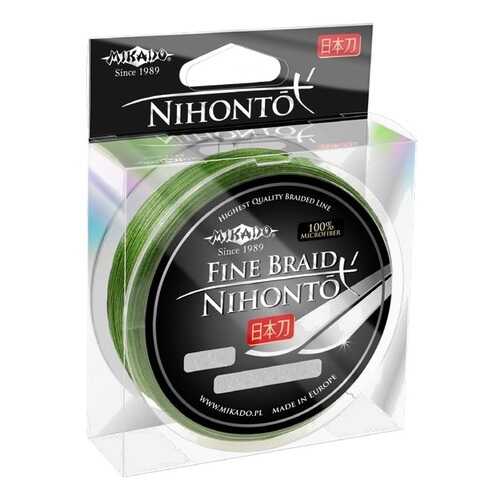 Леска плетеная Mikado Nihonto Fine 0,08 мм, 15 м, 4,95 кг green в Спортмастер