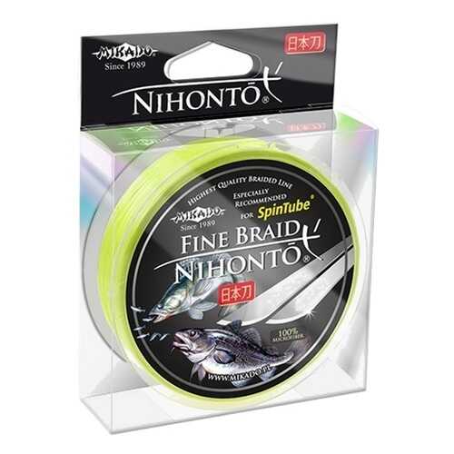Леска плетеная Mikado Nihonto Fine 0,2 мм, 150 м, 16,6 кг fluo в Спортмастер