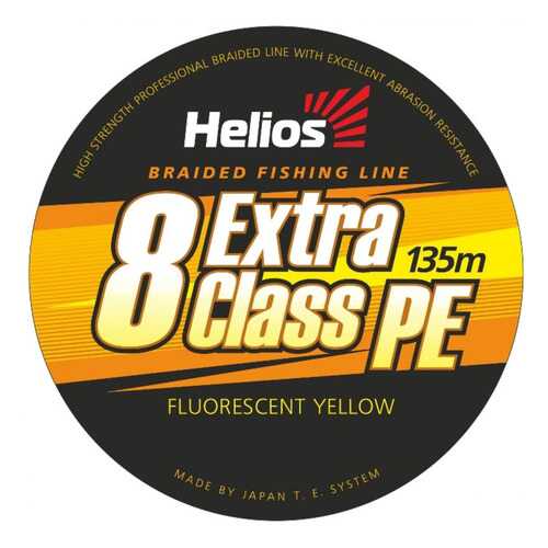 Шнур плетеный EXTRA CLASS 8 PE BRAID Yellow 135m в Спортмастер
