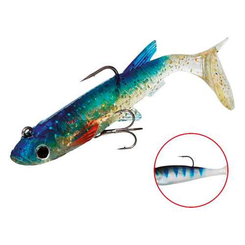 Виброхвост оснащенный Mikado Crystal Fish WXH-65 8 см, 132, 2 шт. в Спортмастер