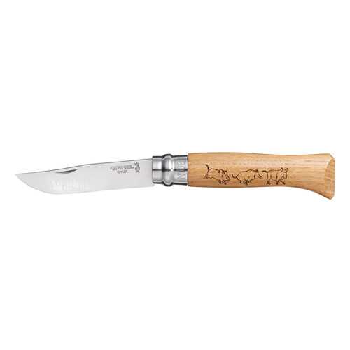 Туристический нож Opinel 001624 №8 Tradition Animalia Wild Boar в Спортмастер