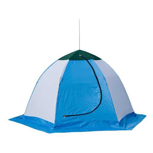 Палатка-полуавтомат Стэк Elite двухместная белая/синяя в Спортмастер