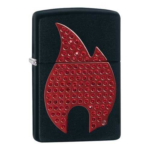 Зажигалка Zippo Bling Flame Emblem Black Matte в Спортмастер