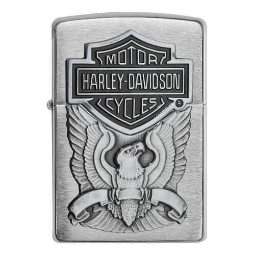 Зажигалка Zippo Harley-Davidson Eagle Logo Emblem Brushed Chrome в Спортмастер