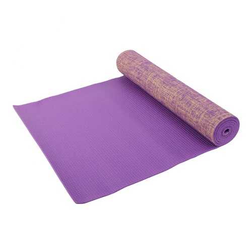 Коврик для фитнеса и йоги Larsen джутовый фиолетовый р183х61х0,5см в Спортмастер