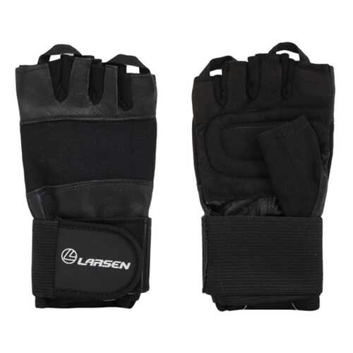 Перчатки для фитнеса Larsen 16-8343, черные, L в Спортмастер