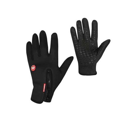 Велосипедные перчатки MoscowCycling MC-GLOVE-01, черные, 9,5 в Спортмастер