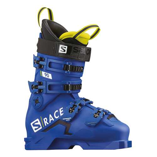 Горнолыжные ботинки Salomon S-Race 90 2019, raceblue/acid green, 24.5 в Спортмастер
